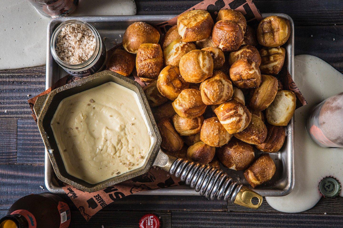 Baked Pretzel Bites & Beer Cheese Dip Recipe Traeger