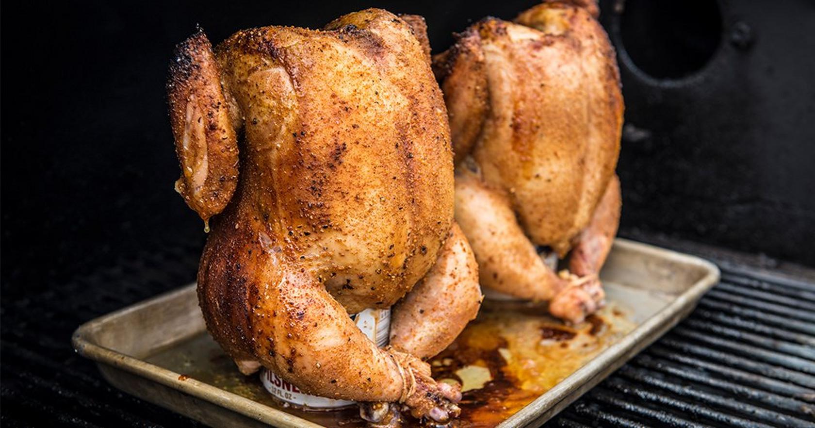 image of Roasted Beer Can Chicken