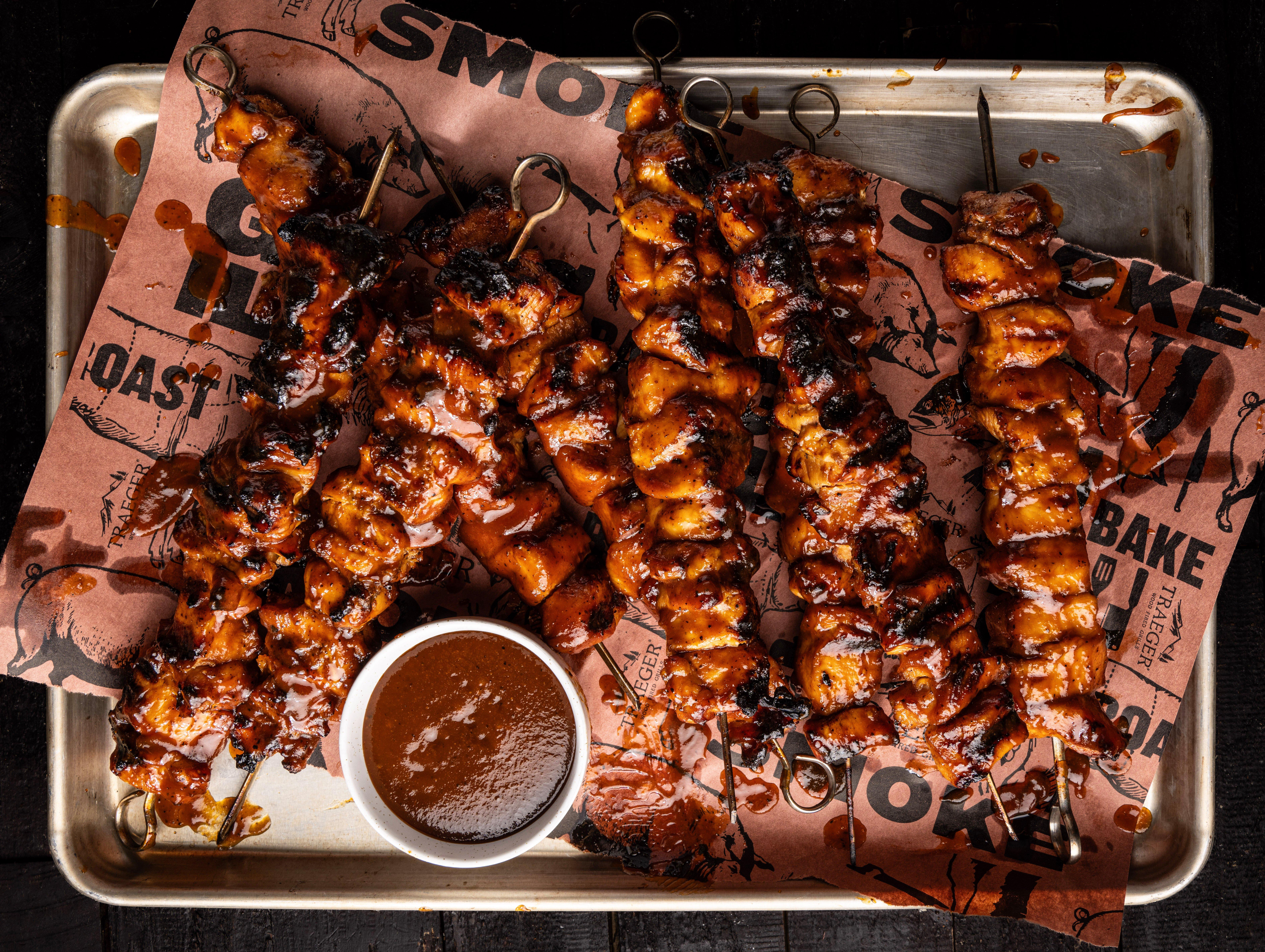 Bourbon BBQ Chicken Kabobs