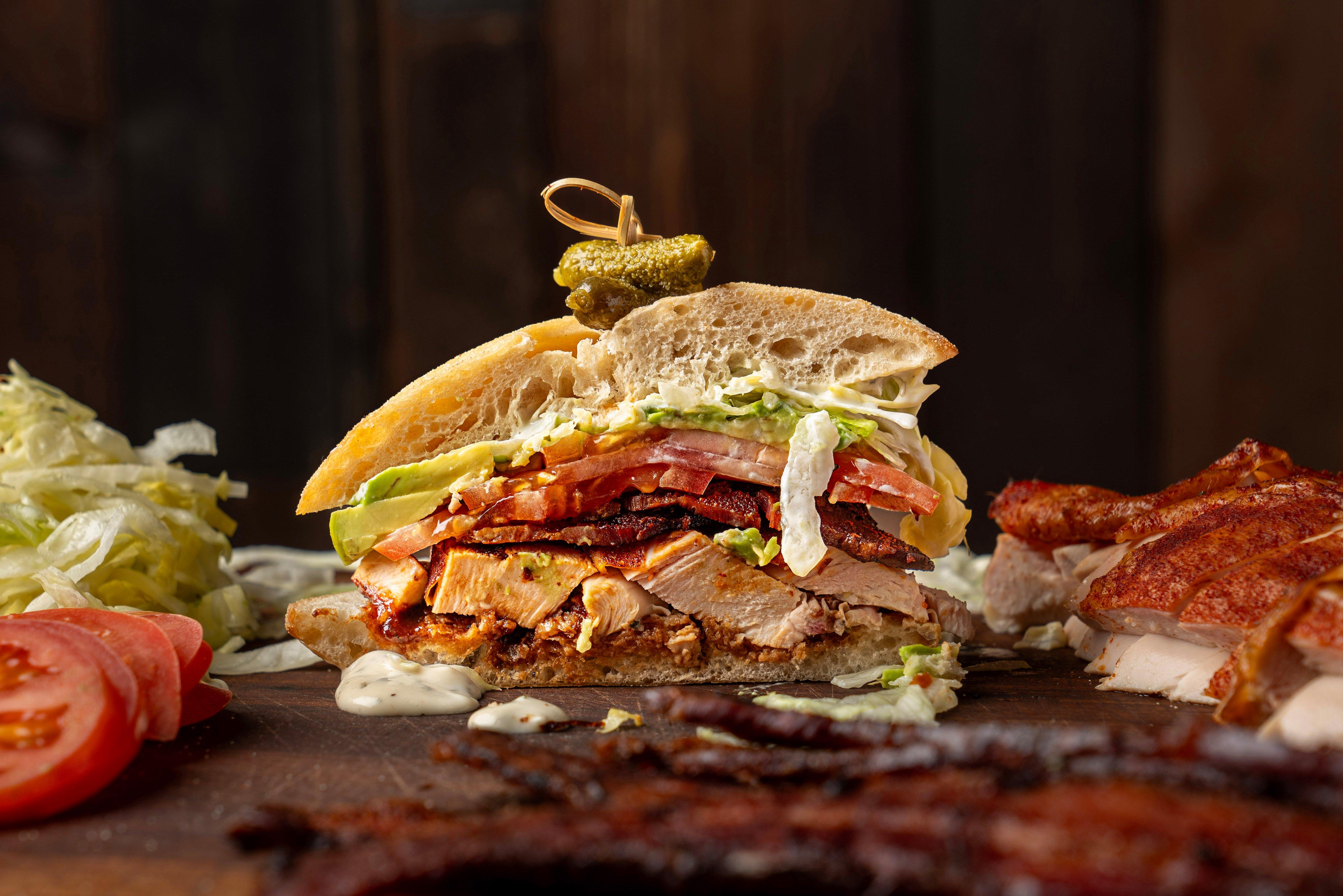 BBQ Chicken Bacon Ranch Sandwich Recipe | Traeger Grills