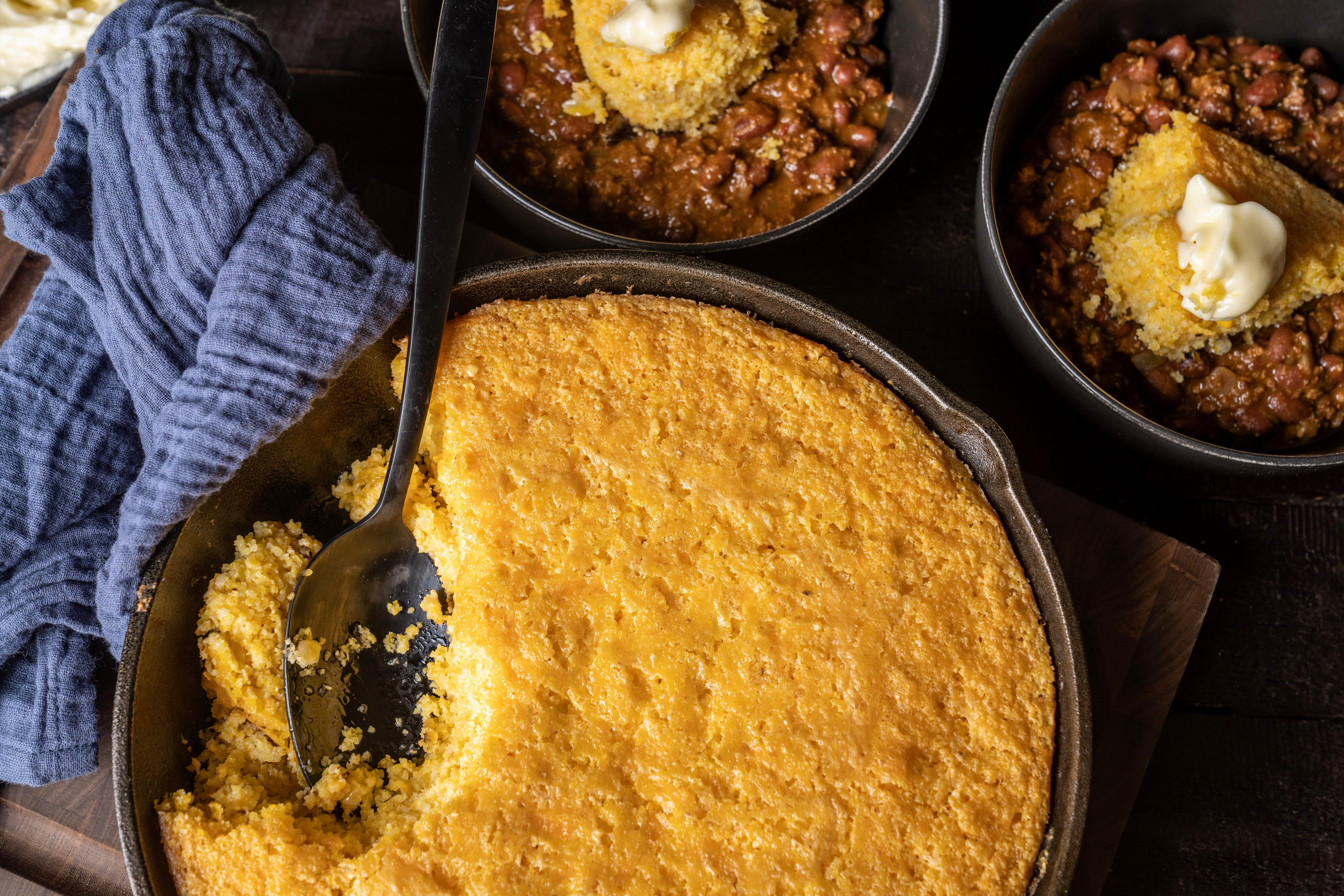 Cheesy Skillet Cornbread - Traeger Grills