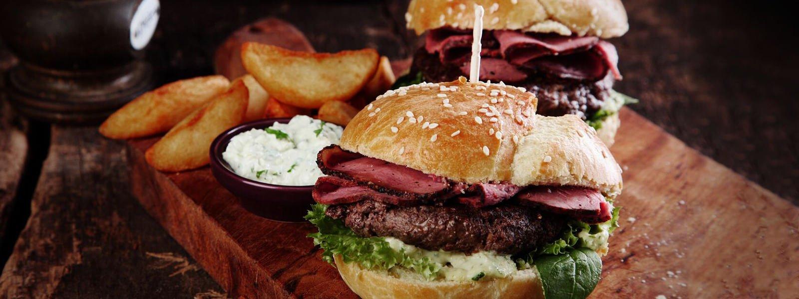Grilled Pastrami Burger Traeger Grills