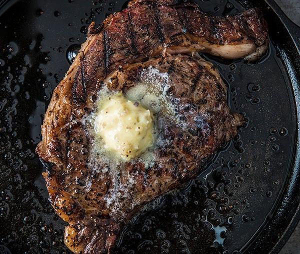 FEATURED ON TASTEMADE : Reverse Seared Steaks With Anchovy Butter Recipe —  WHISKEY & BOOCH