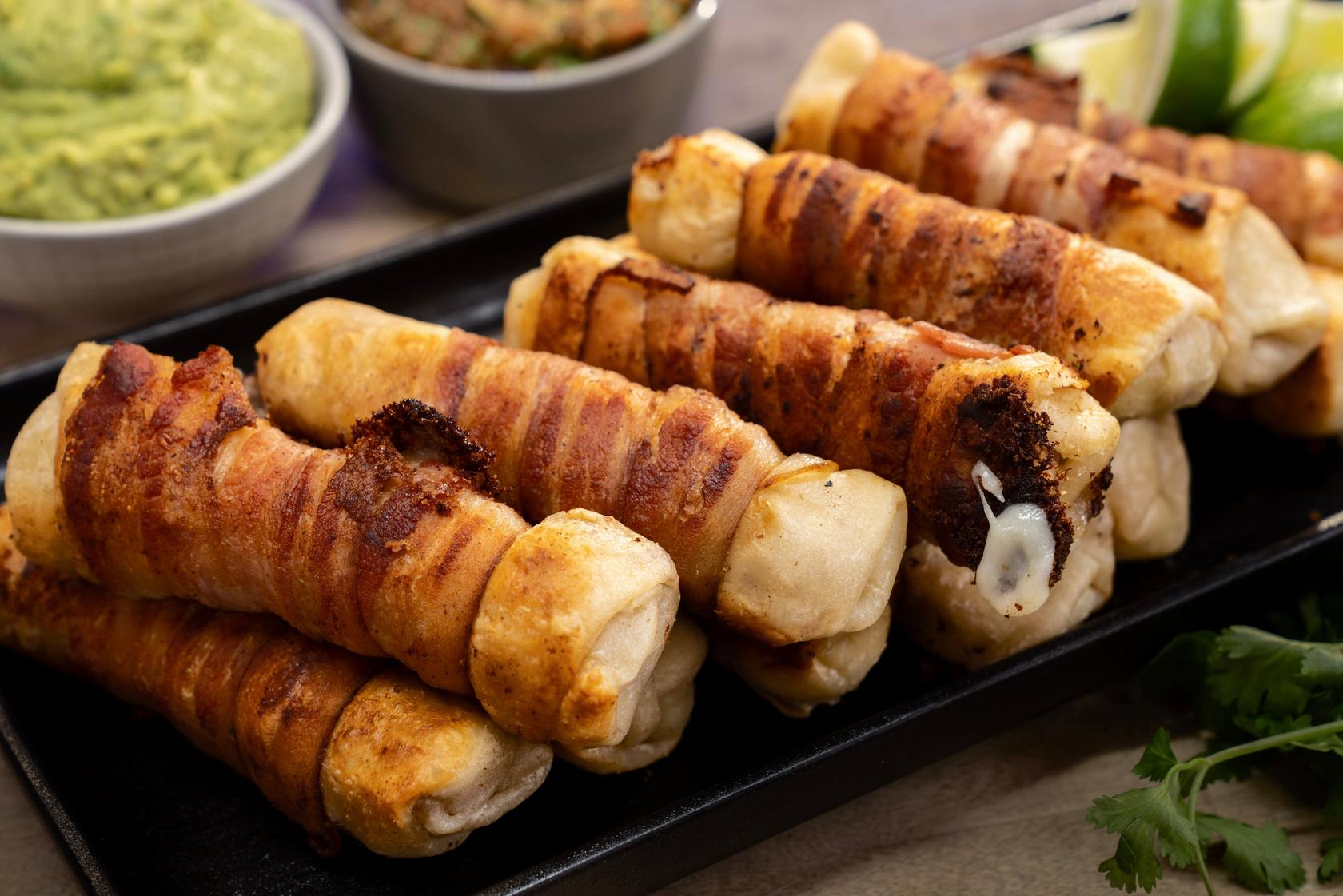 Momias (Bacon-Wrapped Meat and Cheese Tortillas)