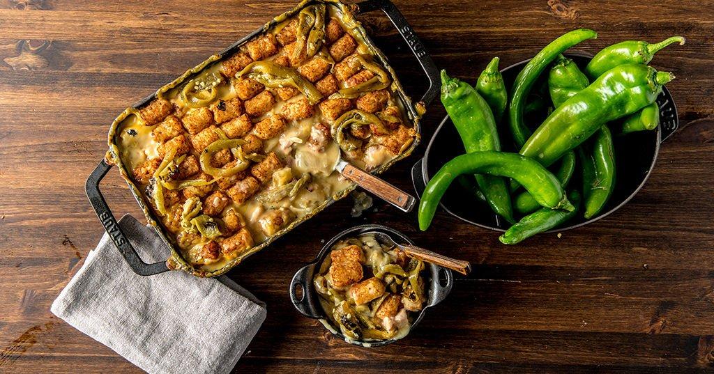 Baked Hatch Chile and Bacon Hot Dish Recipe | Traeger Grills
