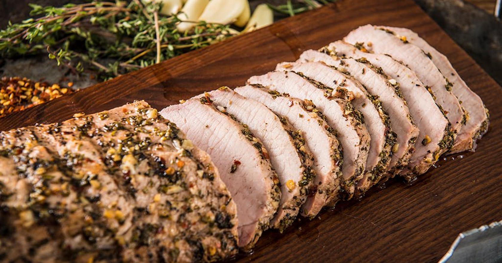 image of Roasted Pork Tenderloin with Garlic and Herbs