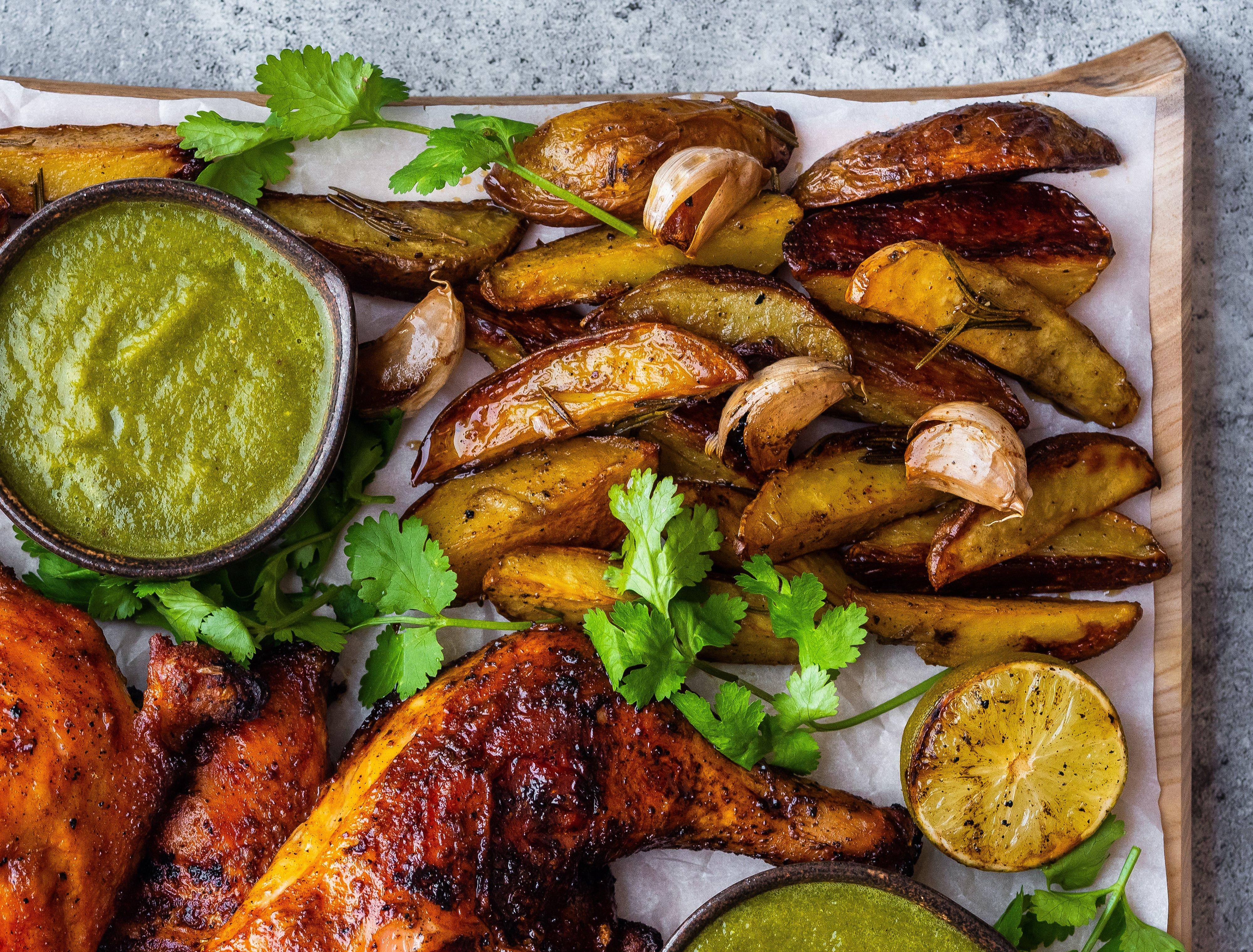 Garlic Herbed Potato Wedges Recipe