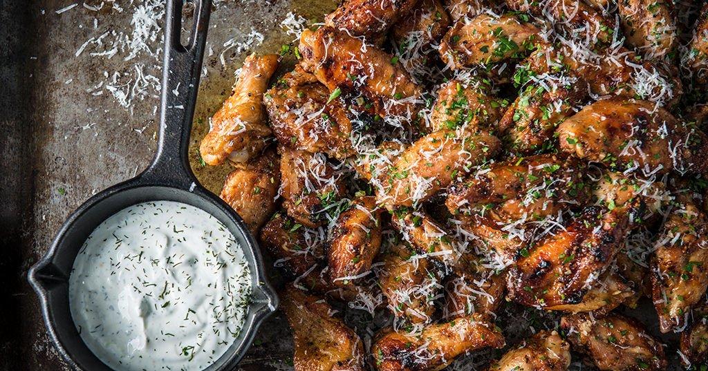 Baked Garlic Parmesan Wings Recipe | Traeger Grills