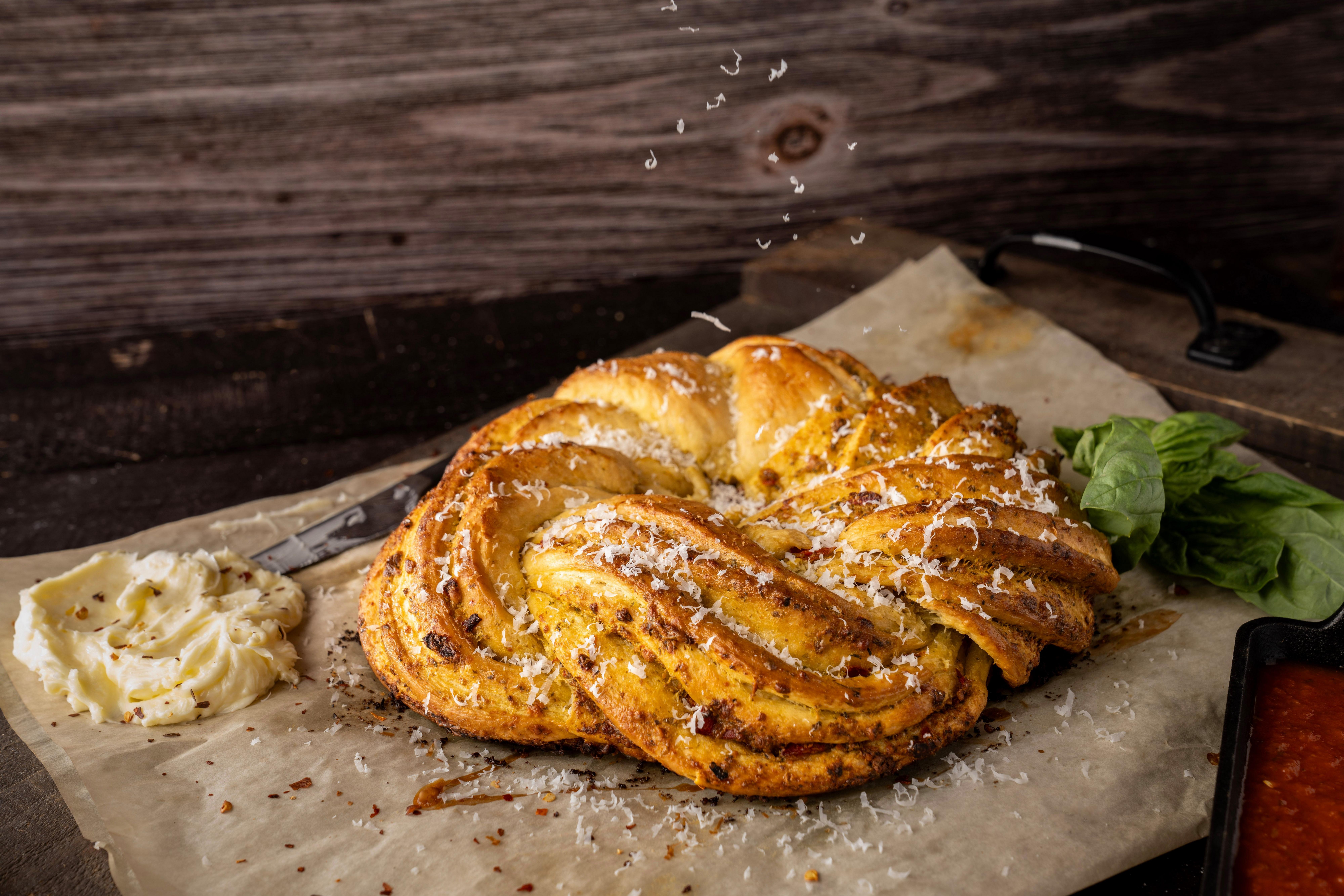 Pesto Bread Wreath - Traeger Grills