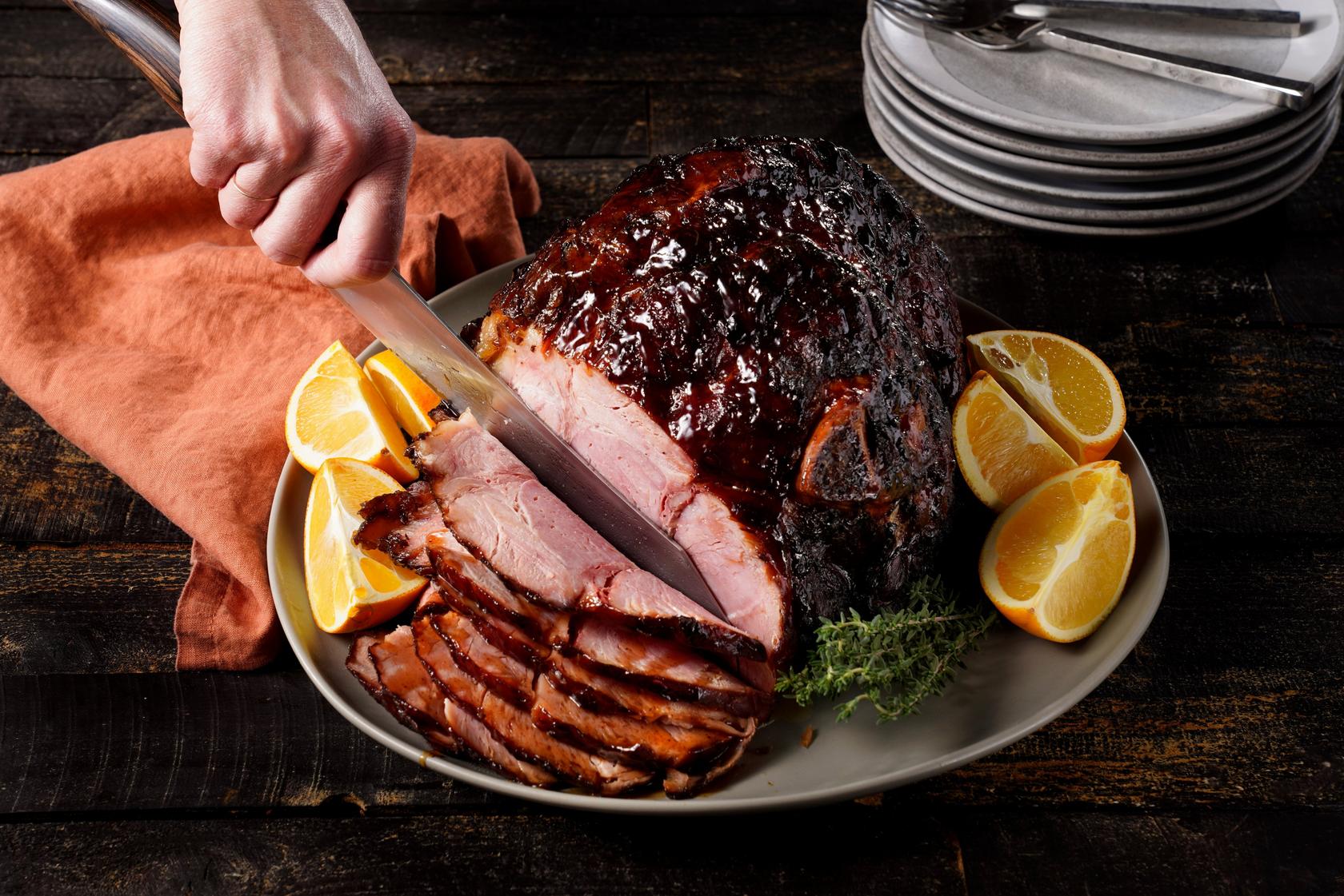 Honey Brown Sugar Glazed Ham