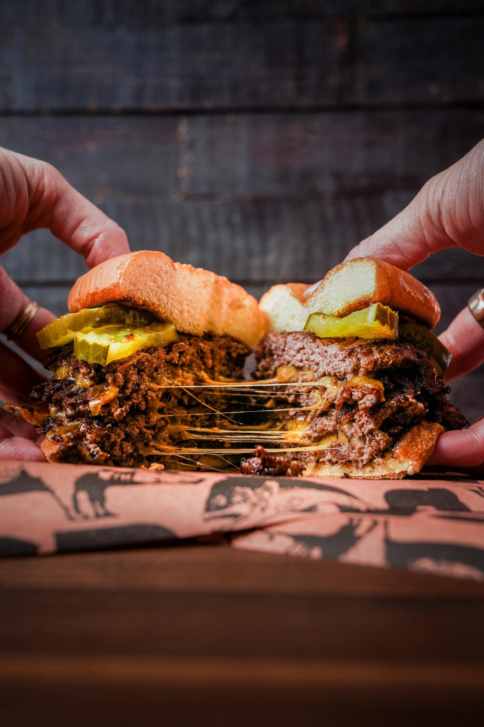 image of Flat Top Juicy Lucy Smashed Burger