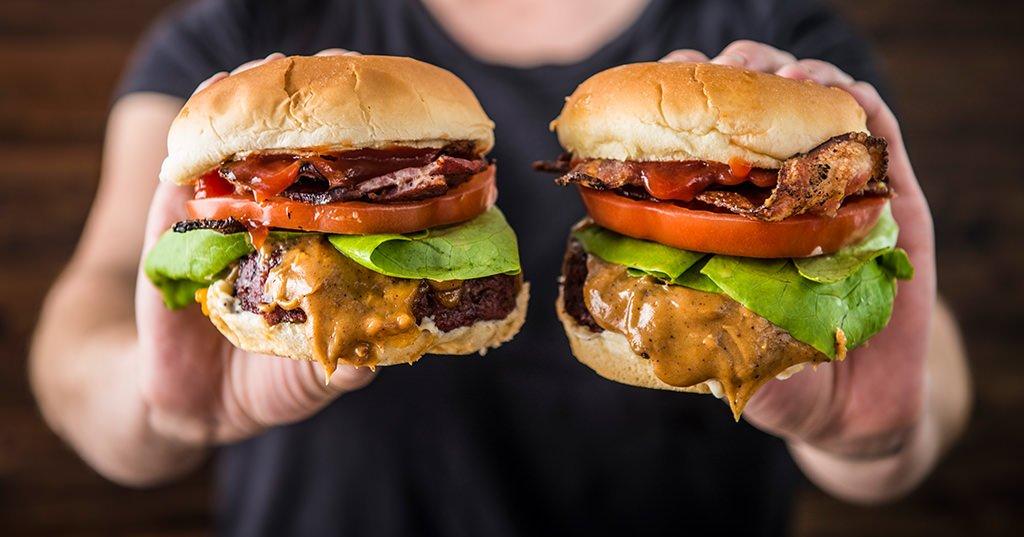 Grilled Peanut Butter Burger Recipe Traeger Grills