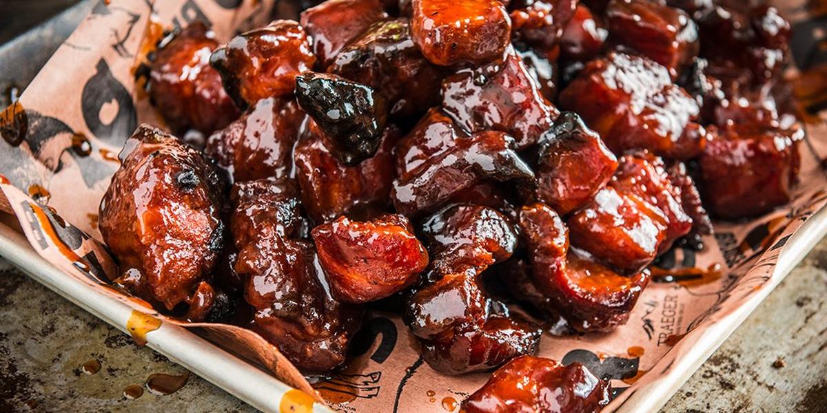 Bbq Pork Belly Burnt Ends By Matt Pittman Recipe Traeger Grills
