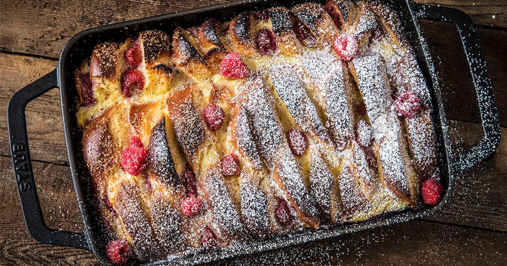 image of Baked Raspberry French Toast Casserole