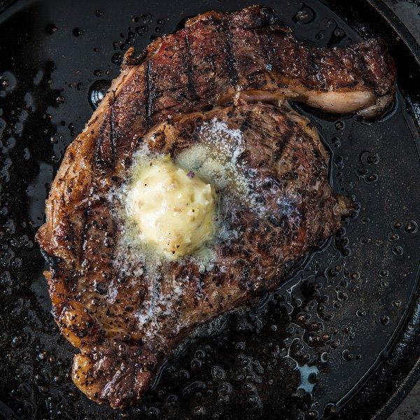 Reverse Seared Steak with Garlic Butter Recipe by Diva Q Traeger Grills