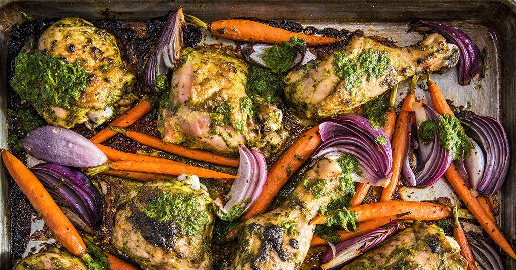 Roasted Sheet Pan Chicken Recipe | Traeger Grills