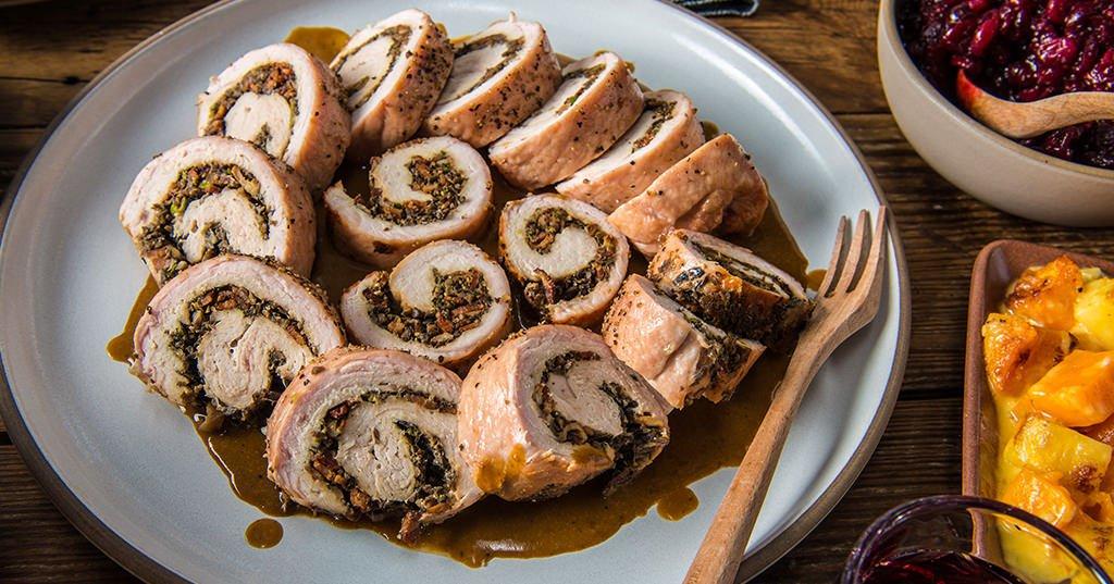 Roasted Stuffed Turkey Breast Recipe Traeger Grills