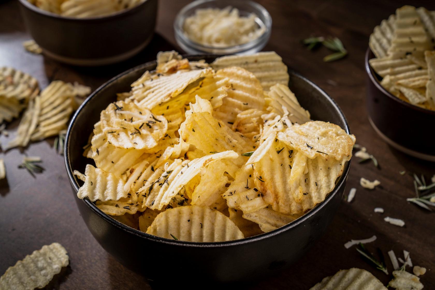 Parmesan & Rosemary Potato Chips