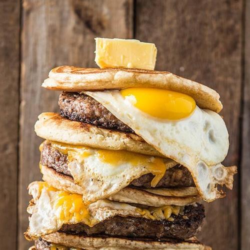 Sausage Breakfast Sandwich with Egg and Cheese - Wooed By The Food