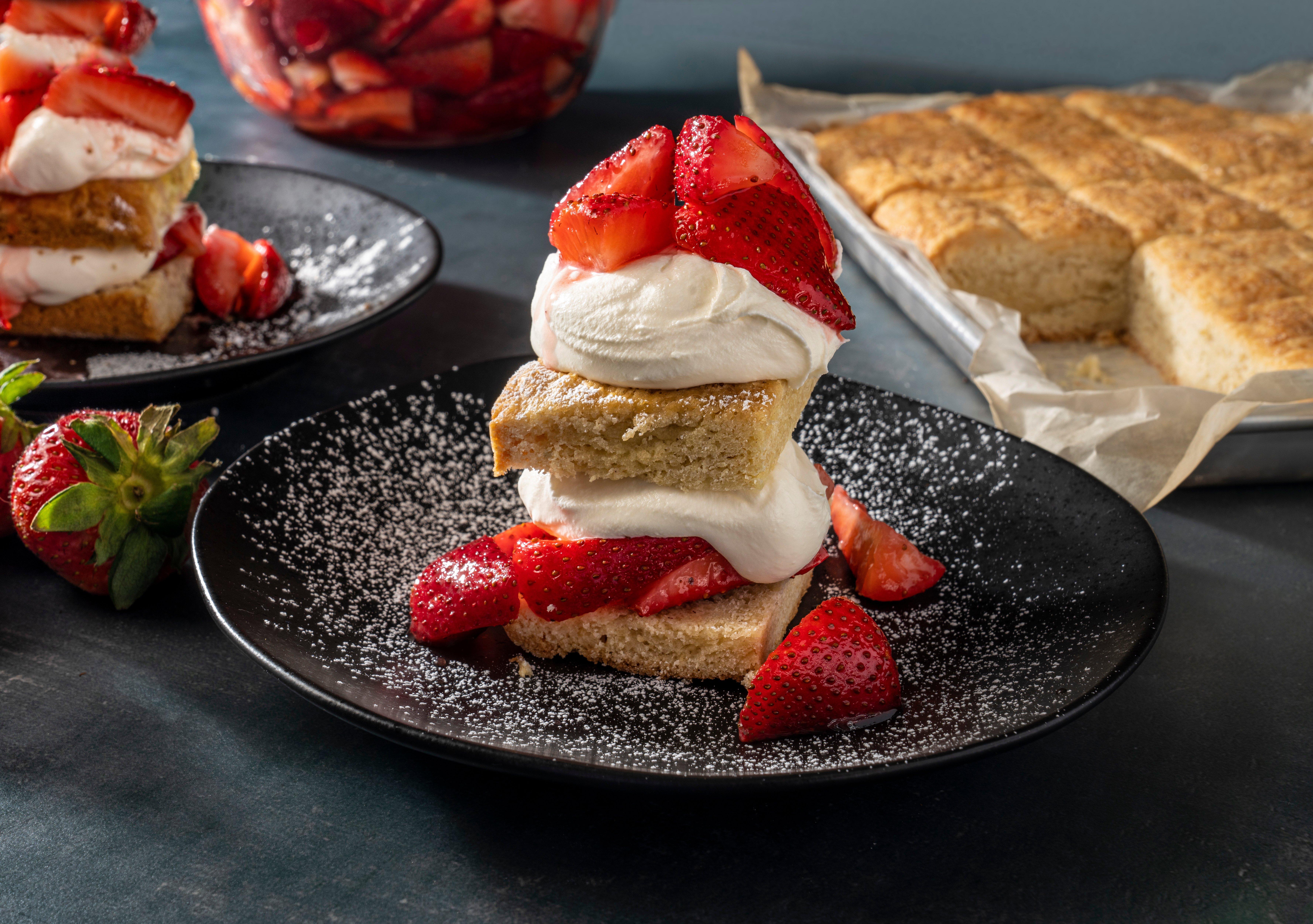 Sheet Pan Strawberry Shortcake Recipe | Traeger Grills