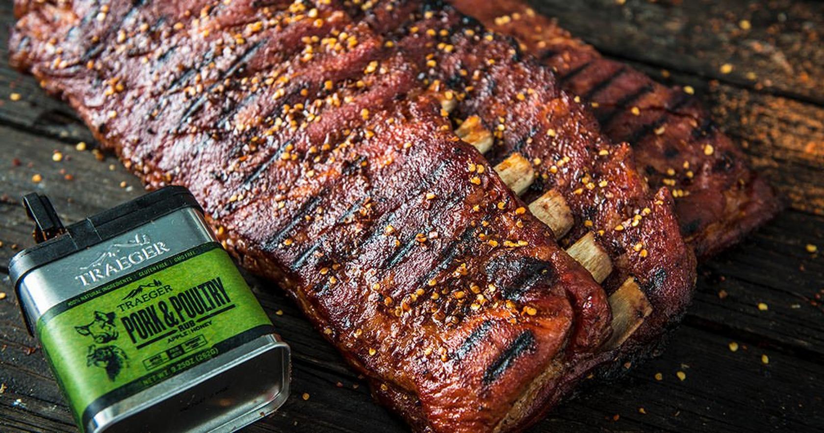 image of Smoked Spicy St. Louis Dry-Rubbed Ribs