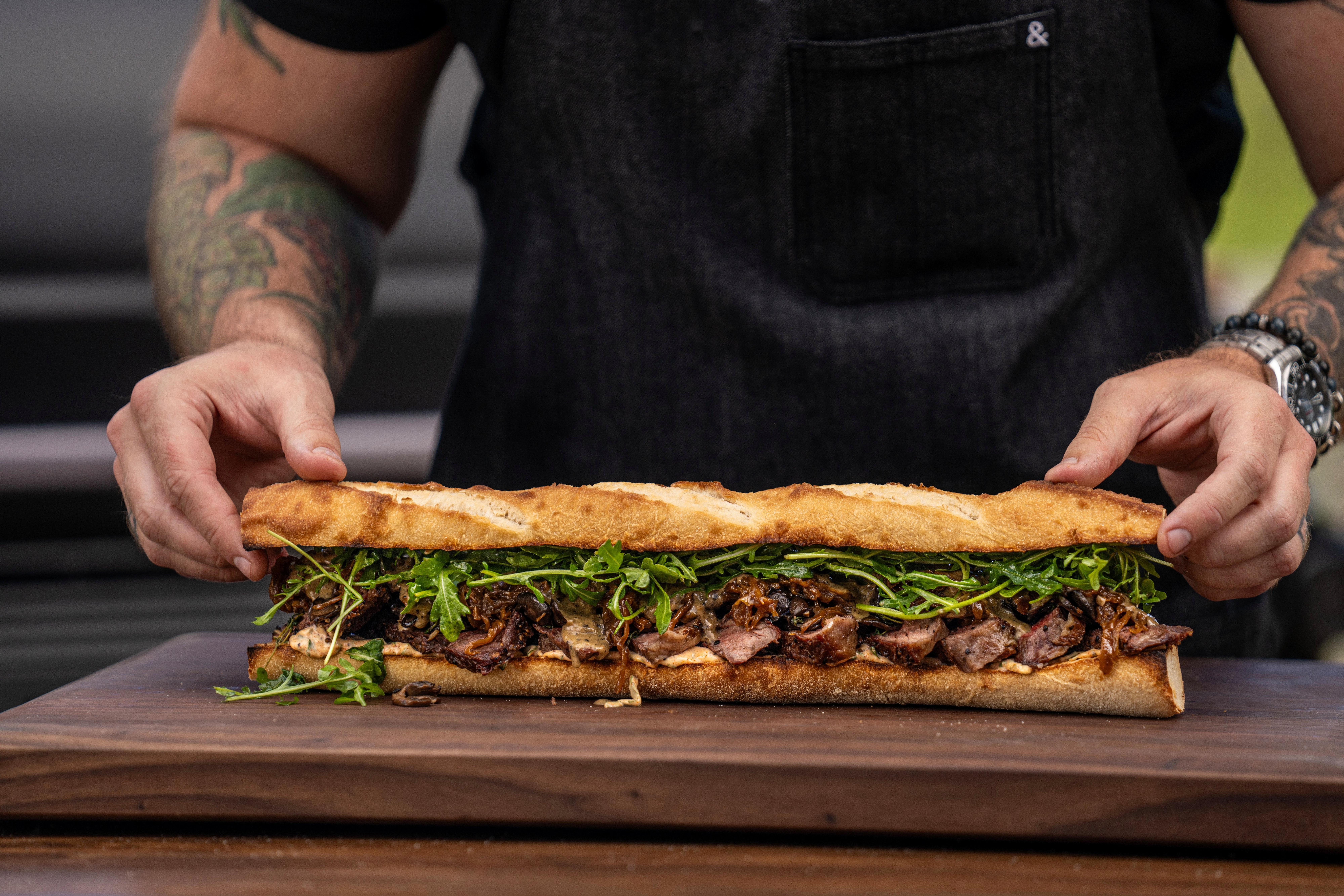 Steak Sandwich with Peppercorn Sauce - Traeger Grills
