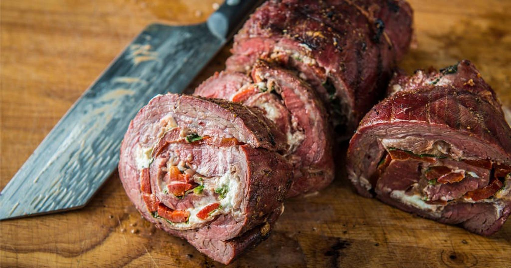 image of Grilled Stuffed Flank Steak
