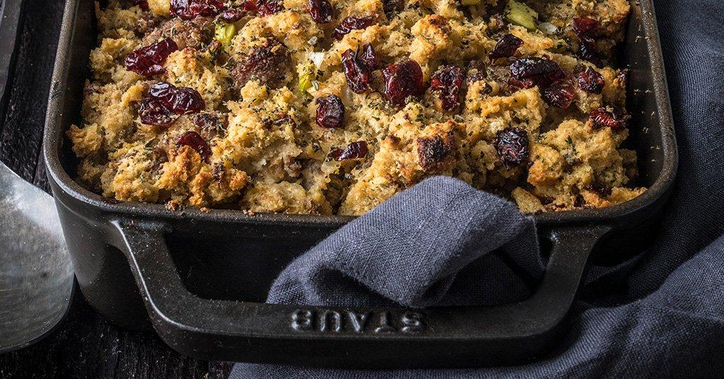 Thanksgiving Sausage Leek Stuffing | Traeger Grills