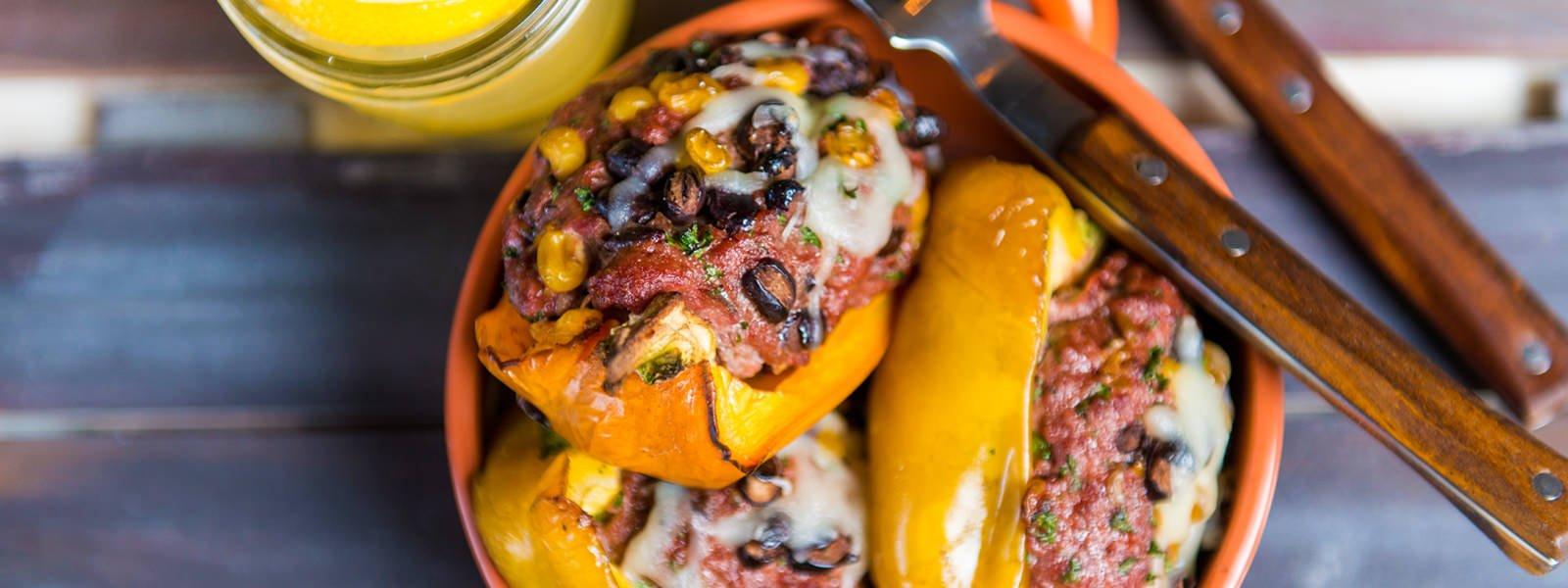 Southwestern Stuffed Peppers Traeger Grills