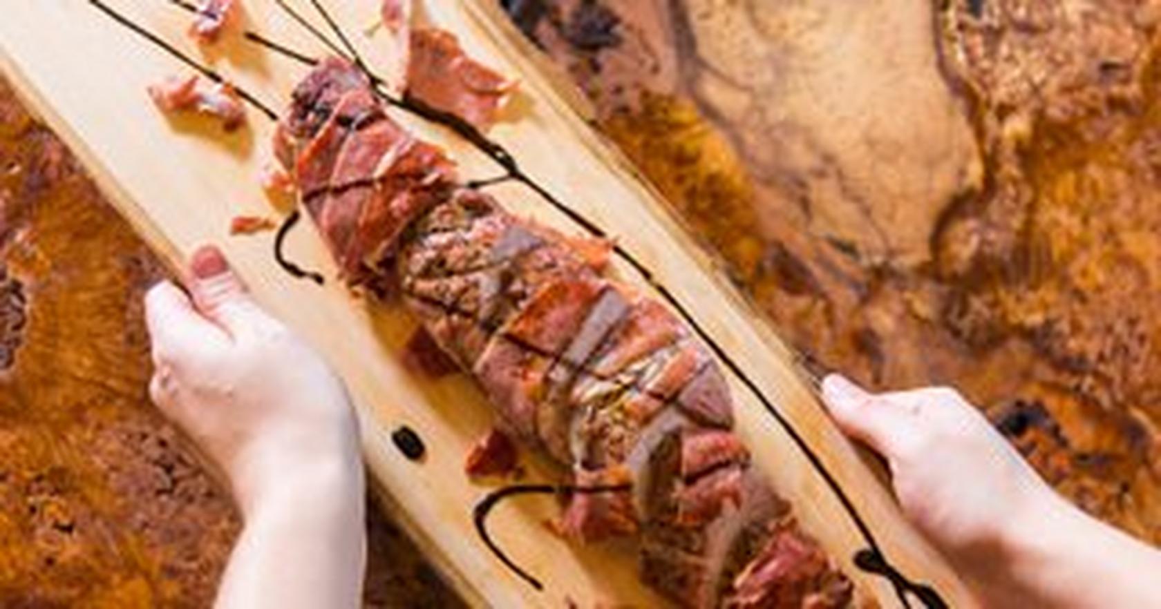 Holiday Prosciutto-Wrapped Pork Tenderloin