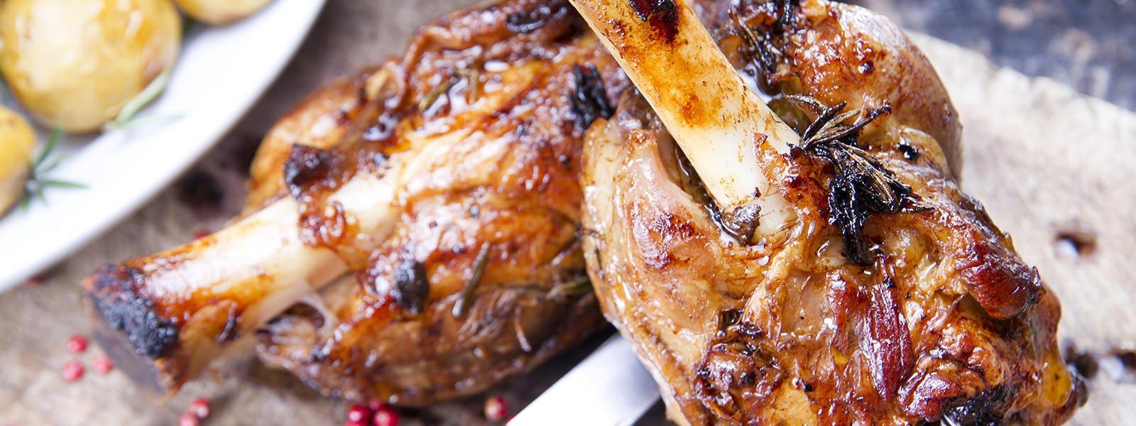 BeerBraised Pork Shank Traeger Grills