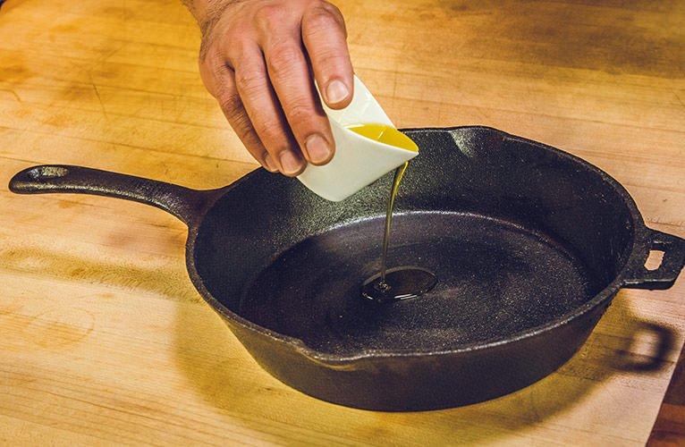 Seasoning a Cast Iron Skillet Traeger Grills