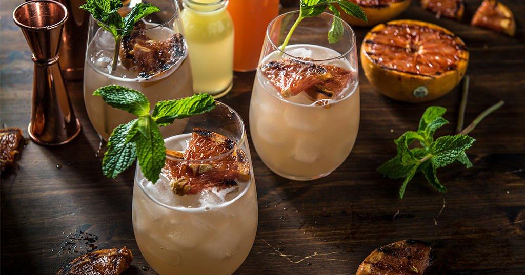 Grilled Grapefruit Buck Cocktail Recipe Traeger Grills