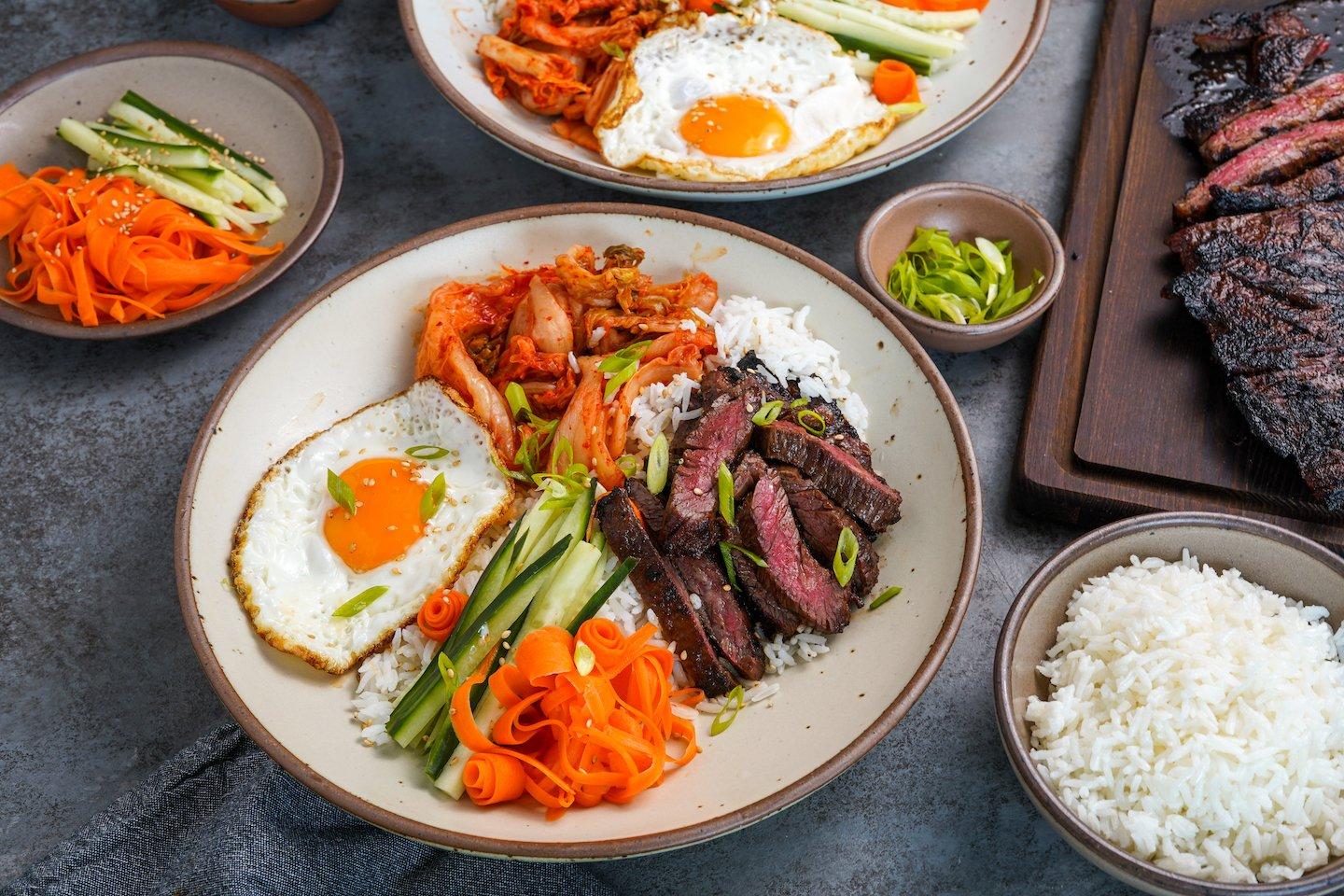 Grilled Skirt Steak Bulgogi Bowls Traeger Grills