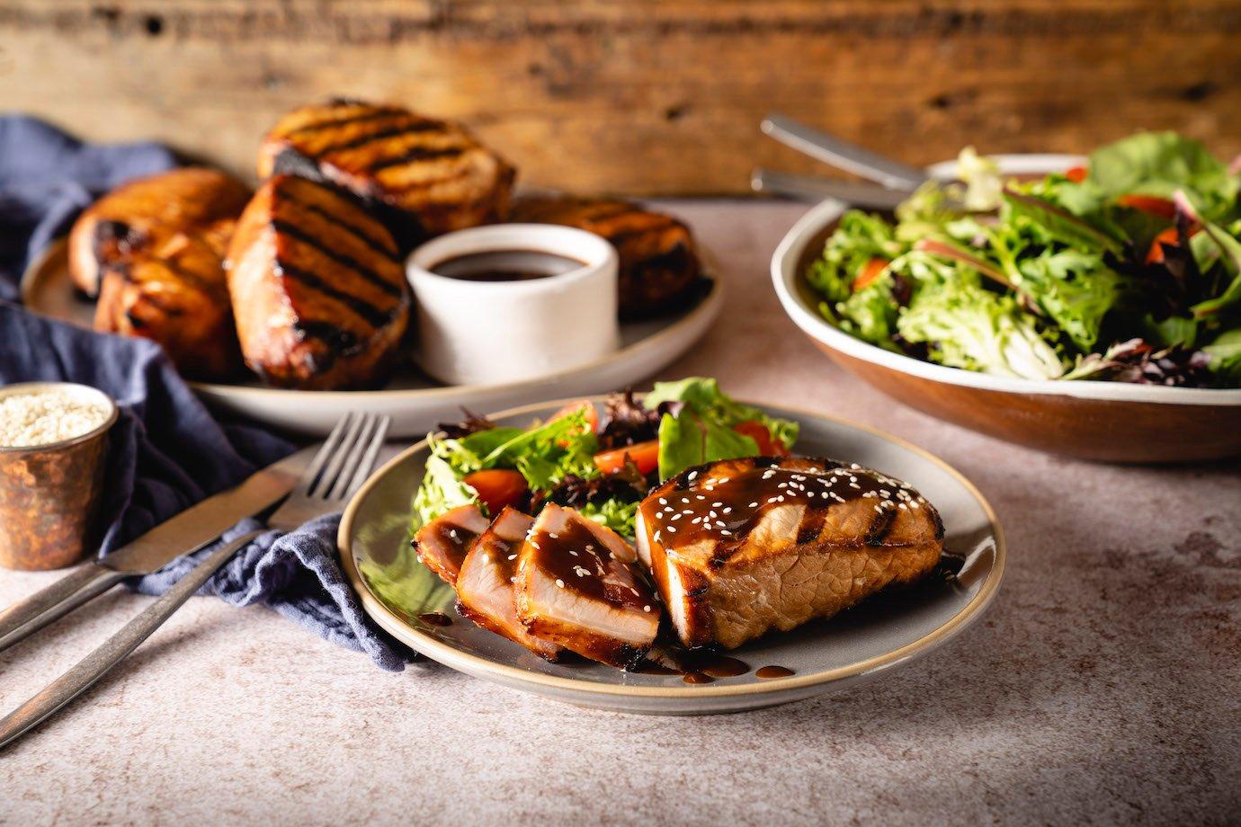 Orange and Soy-Glazed Pork Chops