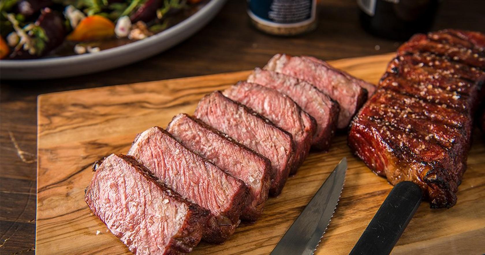 image of Reverse Seared NY Strip Steak