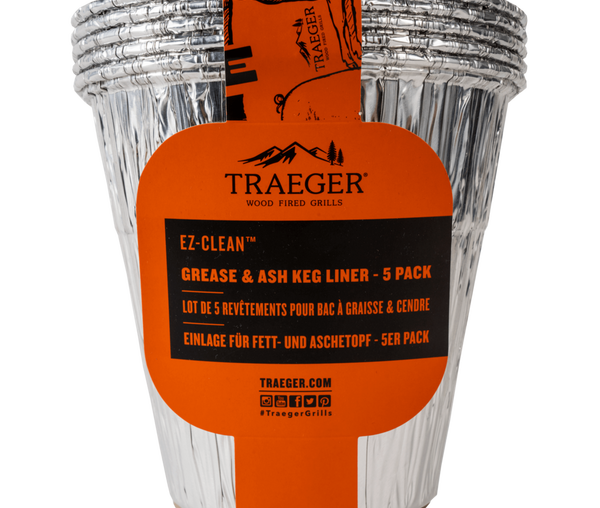 Traeger EZ-Clean Grease & Ash Keg Liner - 5 Pack