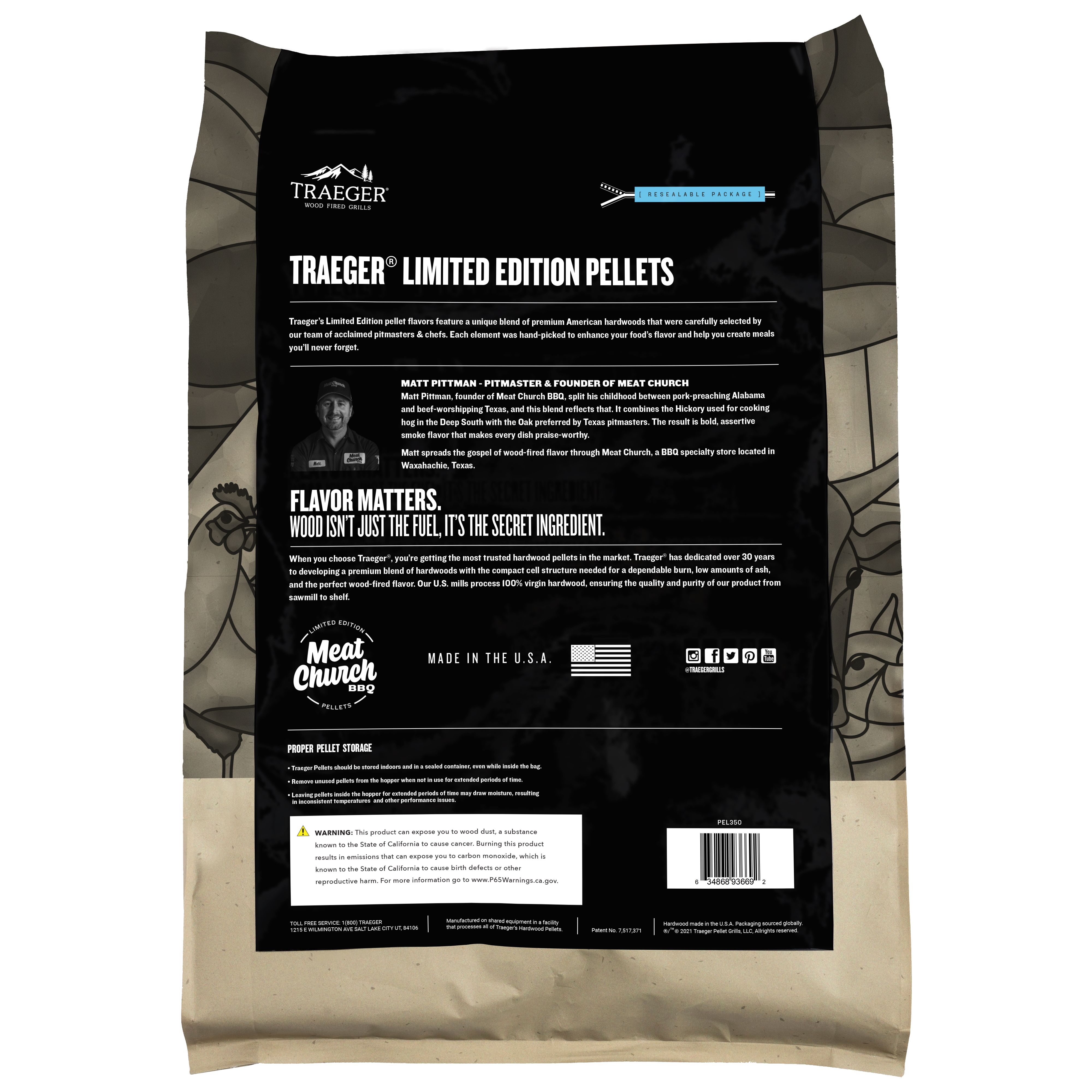Traeger Limited Edition Meat Church Blend Hardwood Pellets