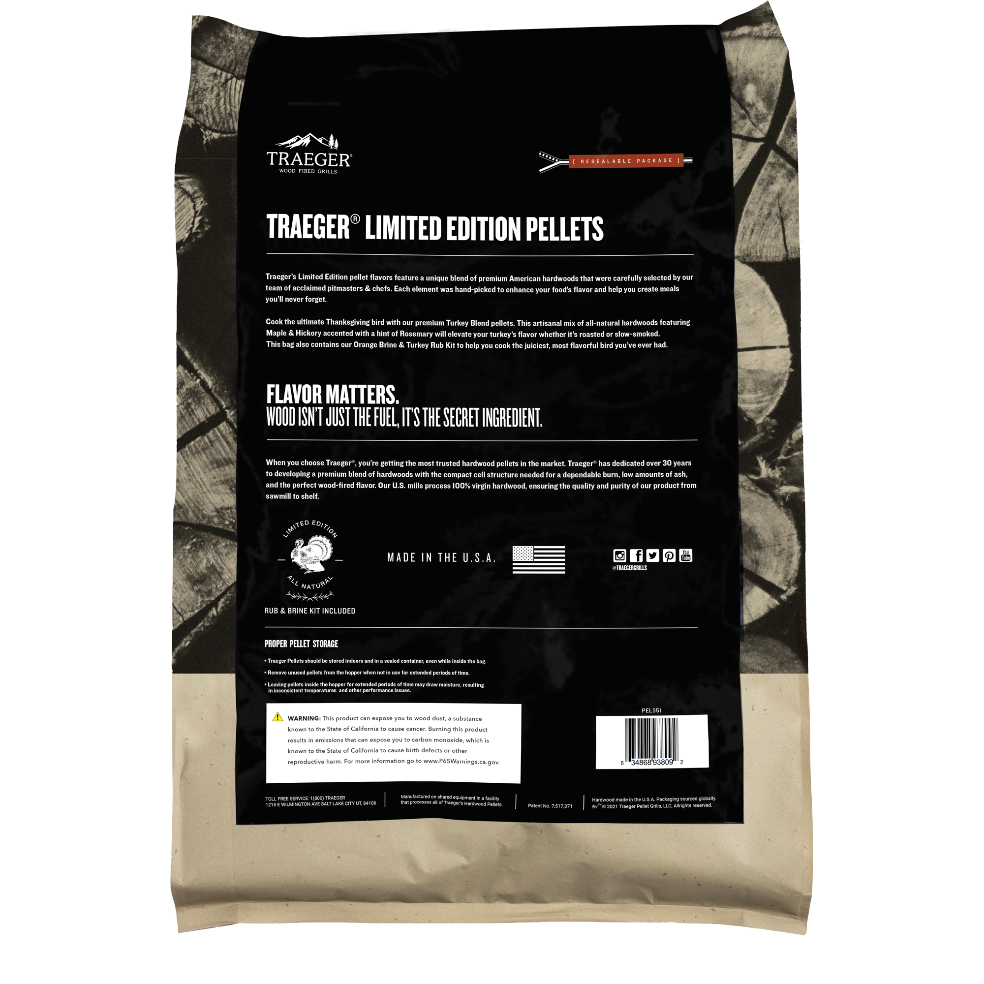 what traeger pellets for turkey