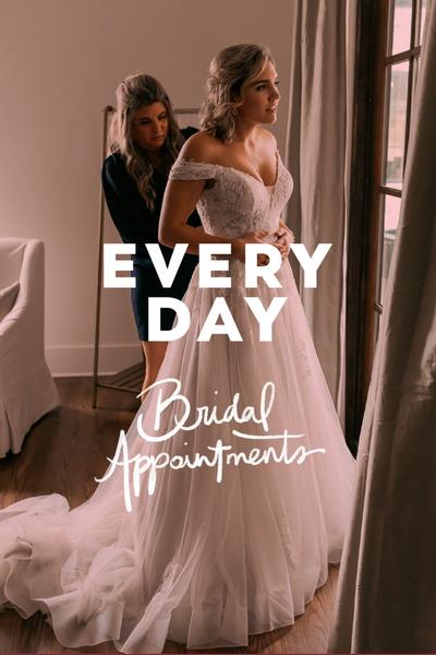 Book bridal appointments every day