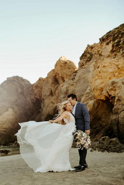 Tips for Eloping in Big Sur, the dress