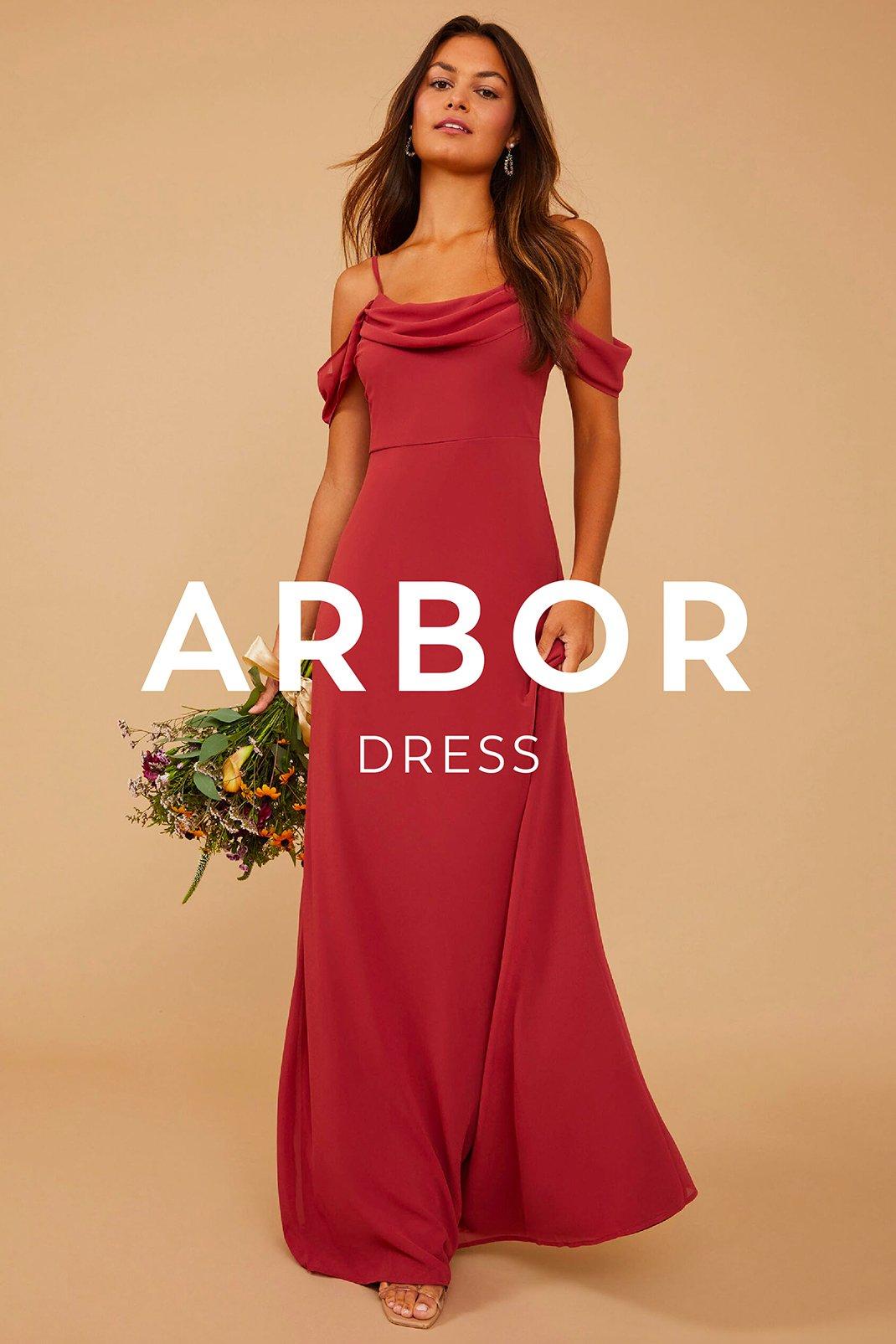 Vow'd Weddings Arbor Dress in Rust Red