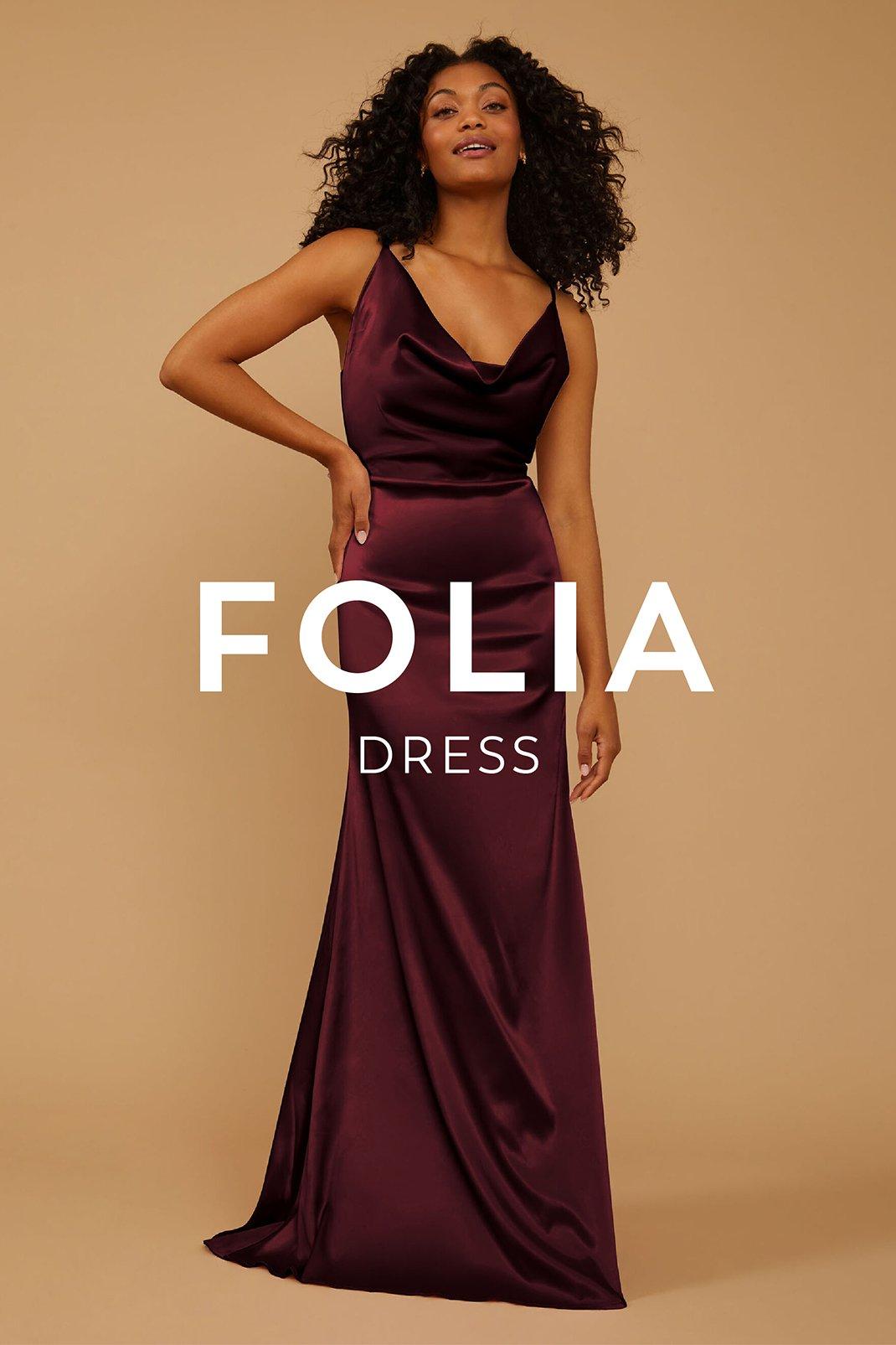 Vow'd Weddings Folia Dress in Maroon Red