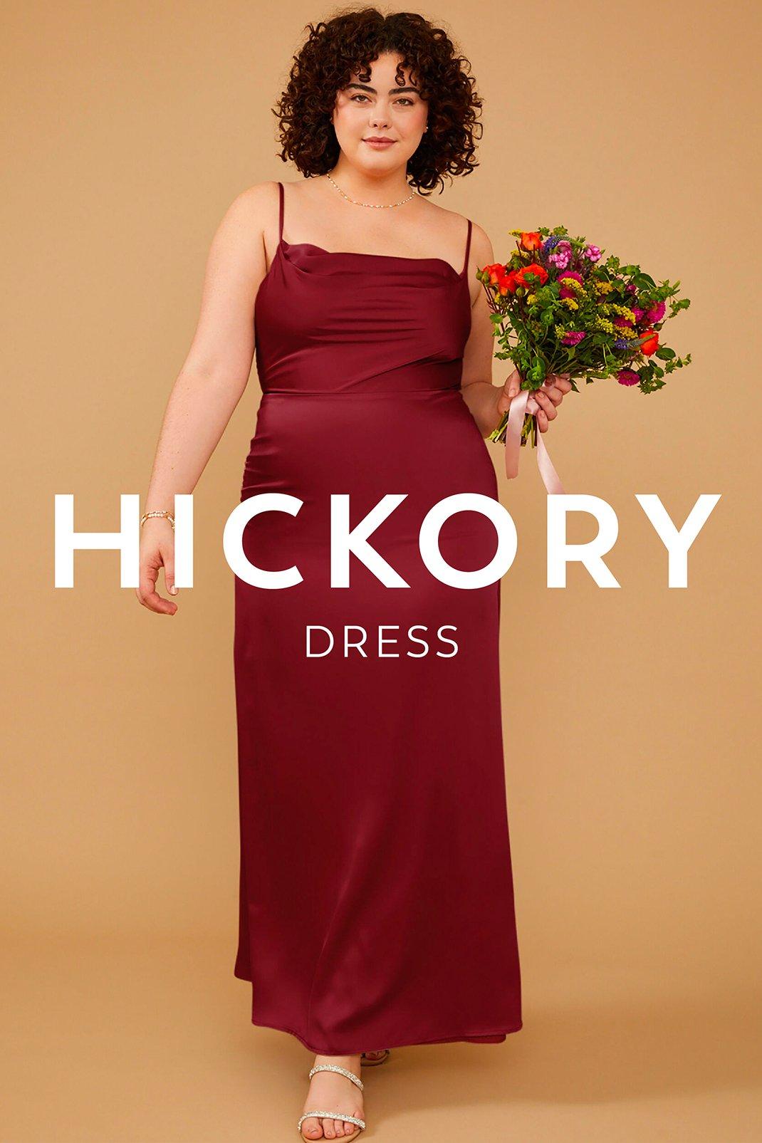 Vow'd Weddings Hickory Dress in Merlot Red