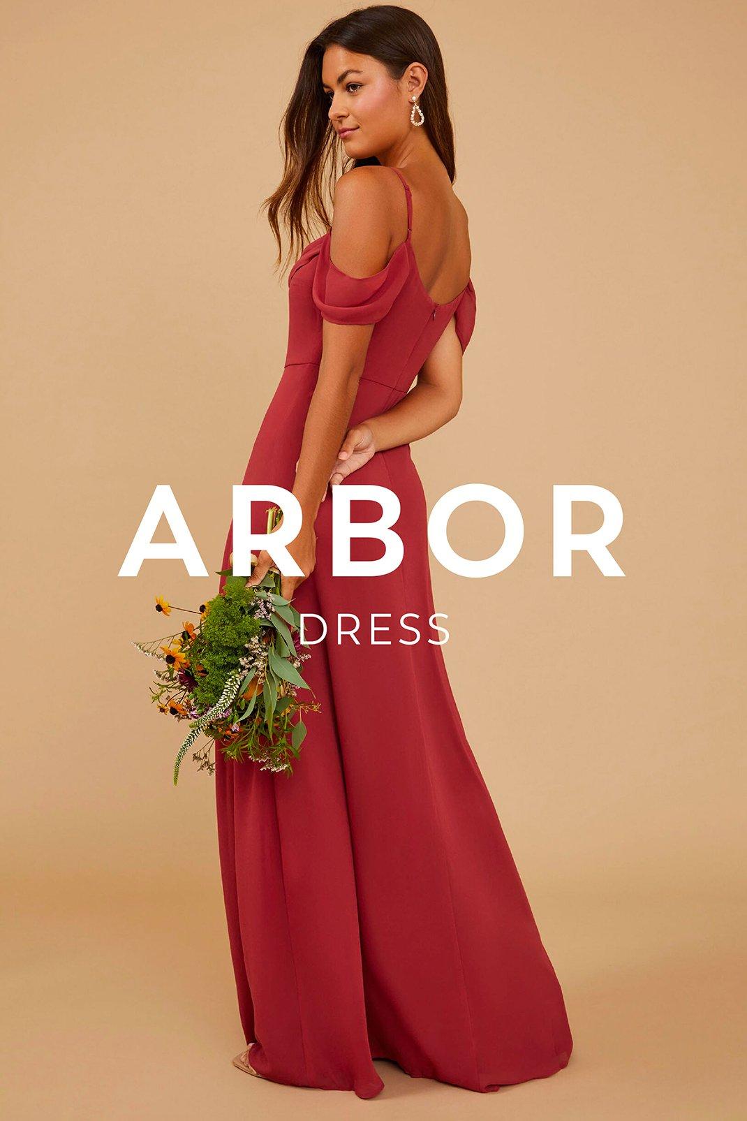 Vow'd Weddings Arbor Dress in Rust Red