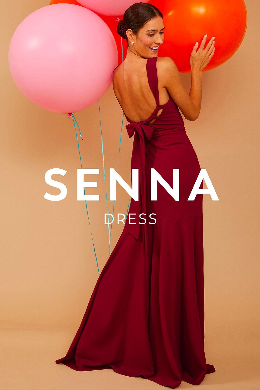 Vow'd Weddings Senna Dress in Cabernet Red