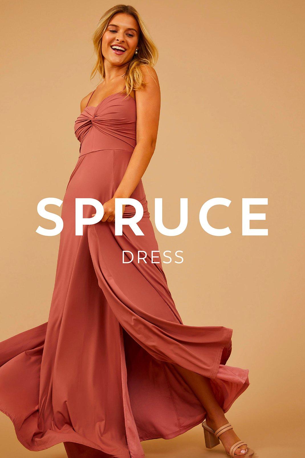 Vow'd Weddings Spruce Dress in Clay Red