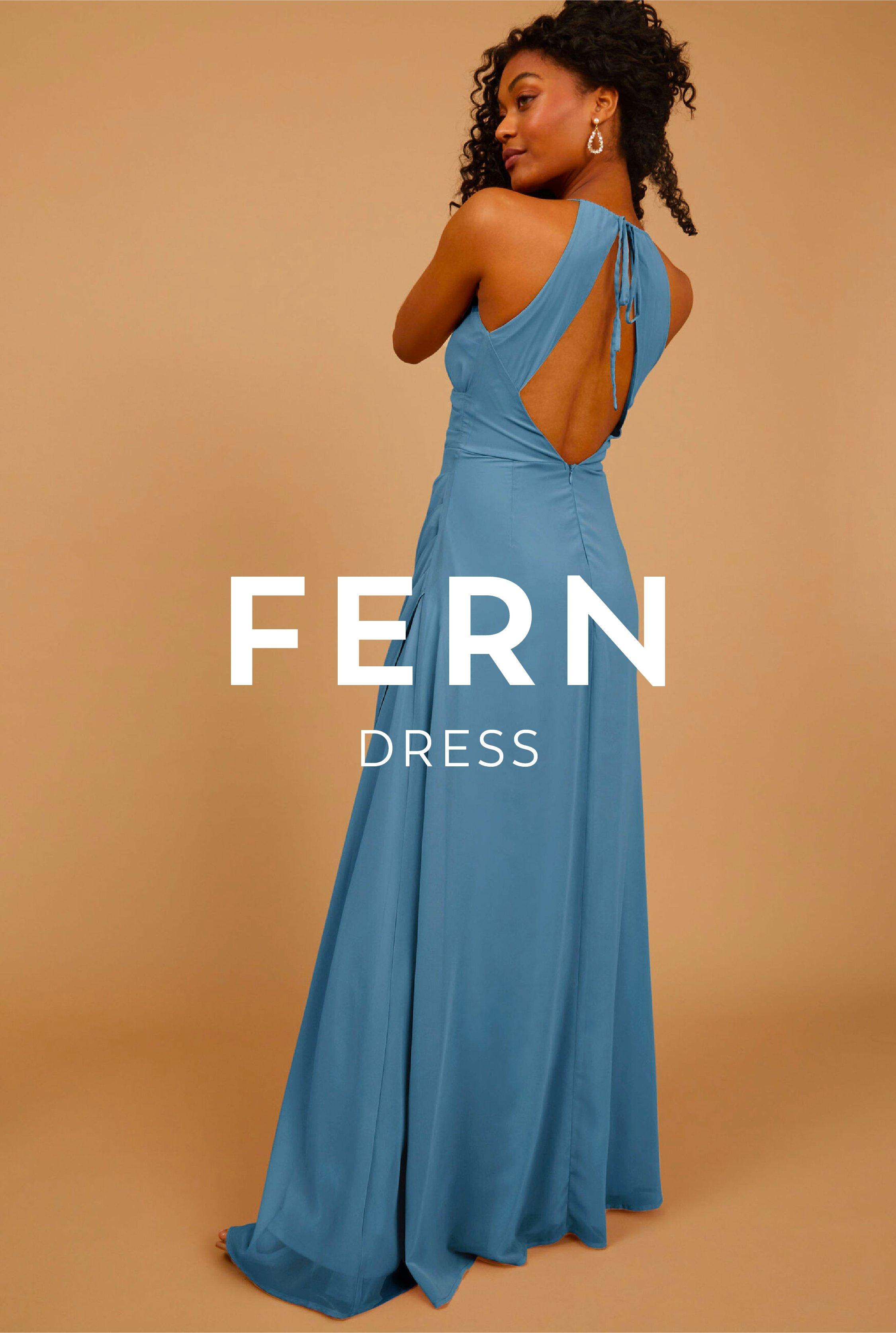 Vow'd Weddings Fern Dress in Slate Blue