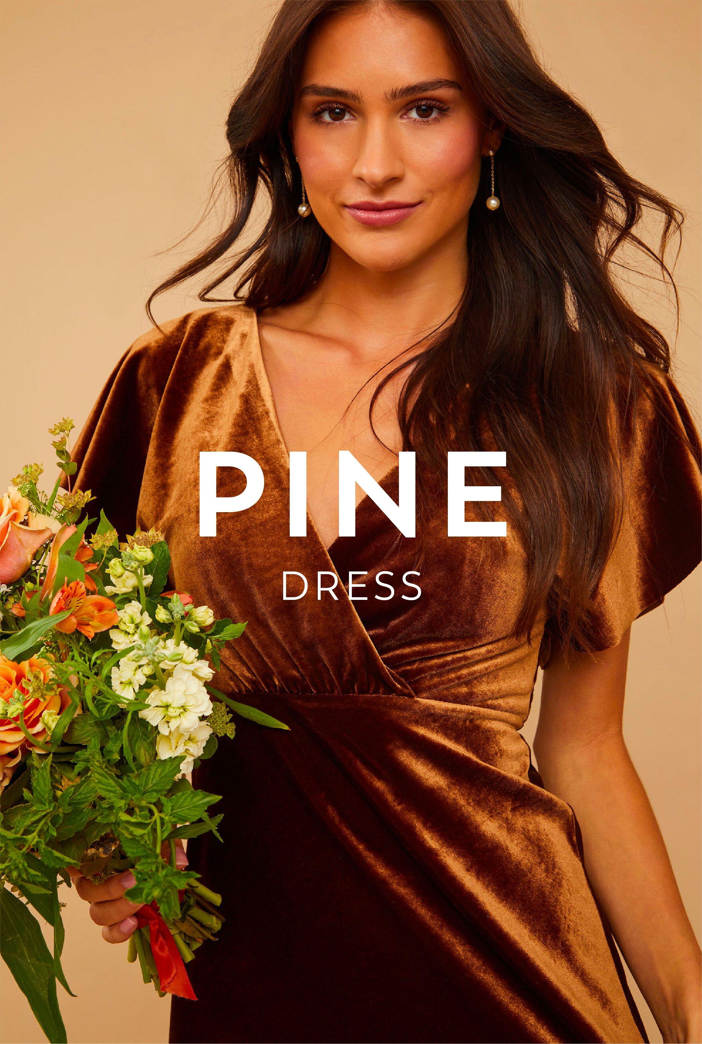 Vow'd Weddings Pine Dress in Bronze