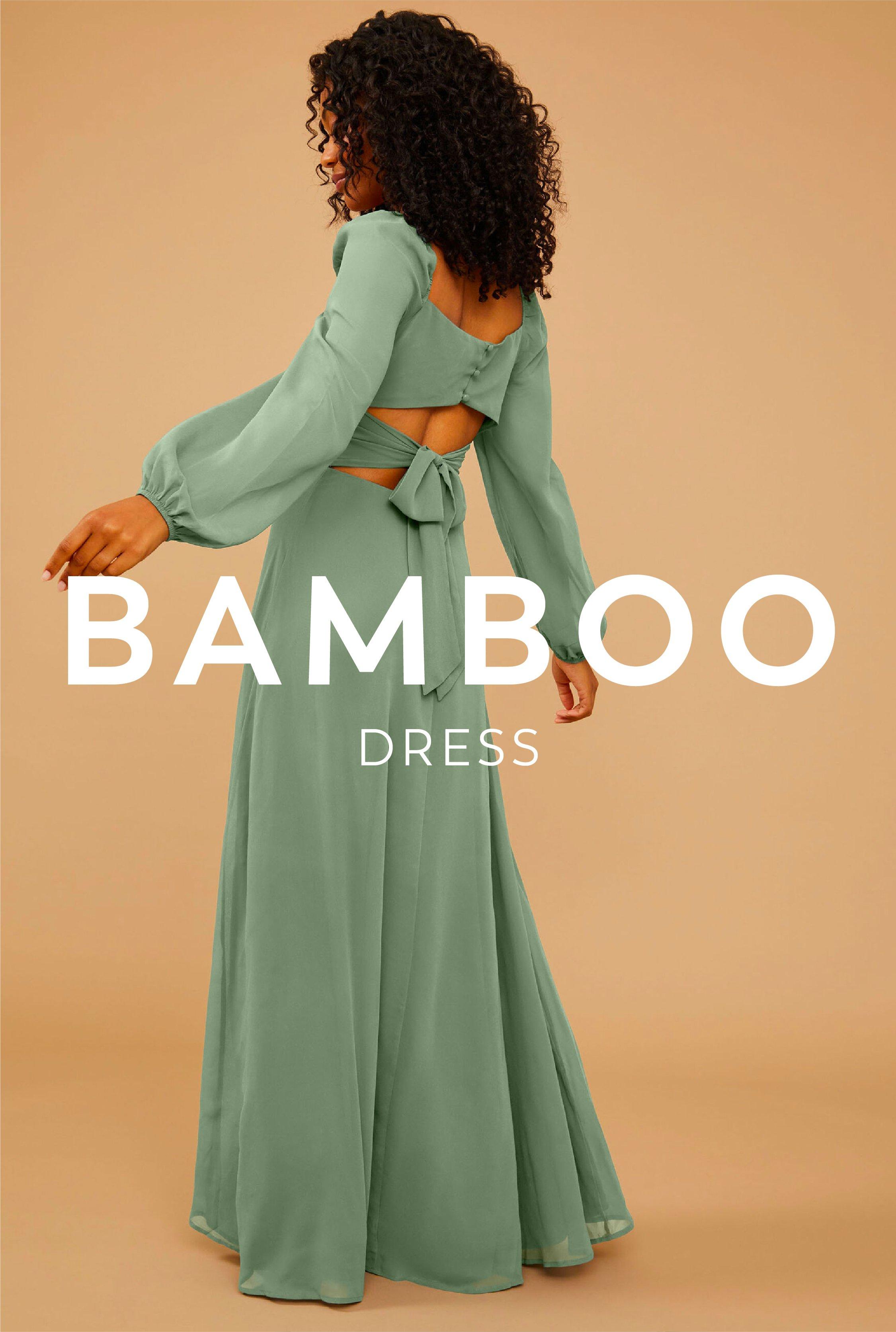 Vow'd Weddings Bamboo Dress in Sea Green
